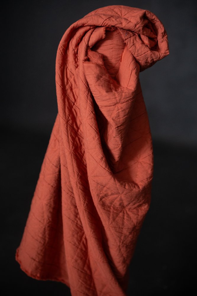 red jacquard fabric