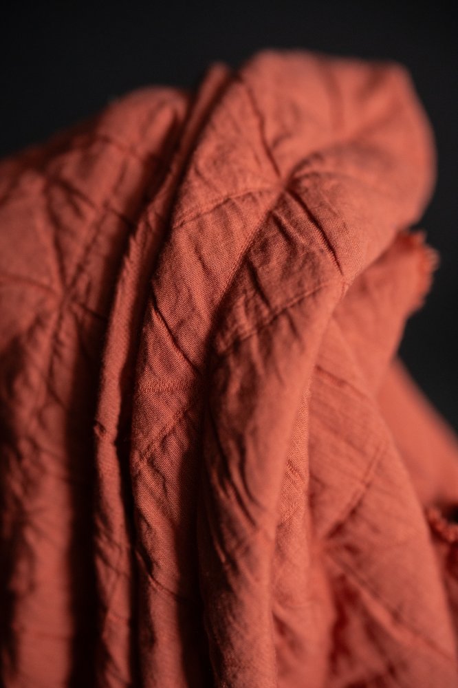 red jacquard fabric