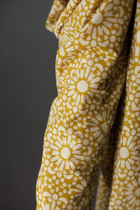 Indian Block Print Cotton - Papercut Ochre