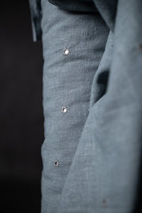 dusty blue abhla Indian cotton fabric