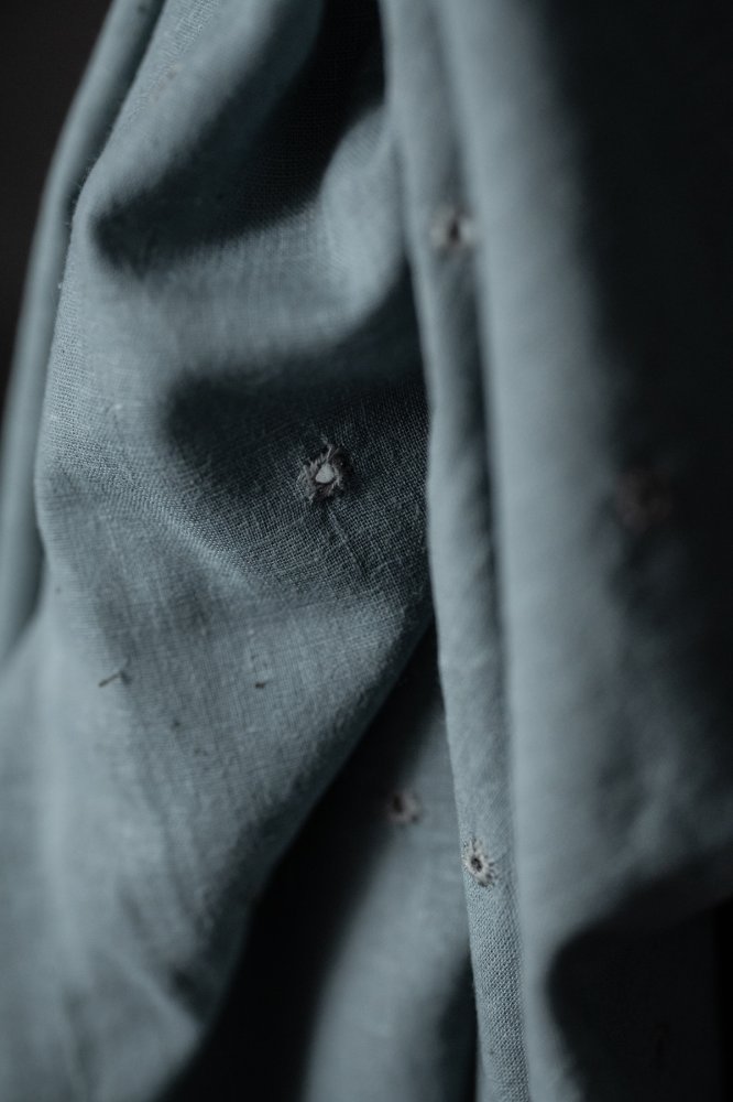 dusty blue abhla Indian cotton fabric