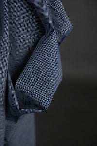 Handwoven Cotton Check - Portland Navy