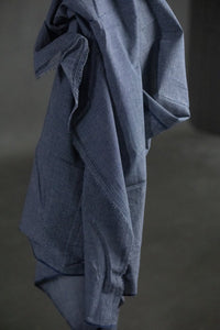 Handwoven Cotton Check - Portland Navy