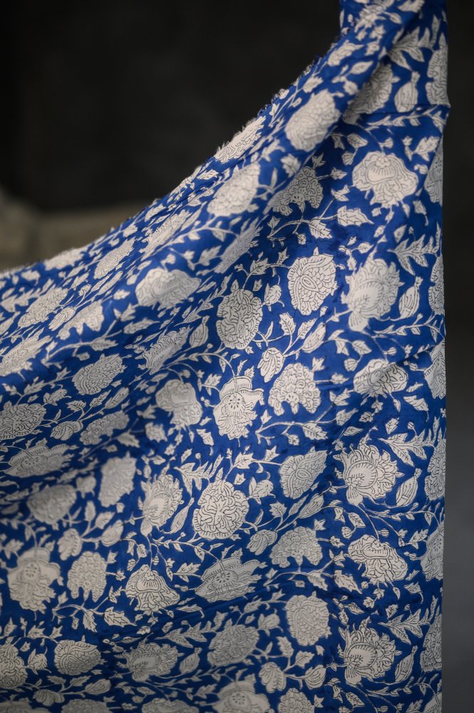 Indian Block Print Cotton - Posy Flower