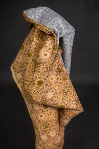 quilted indian block printed fabric