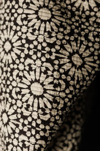 Quilted Indian Cotton - Black/Red Papercut