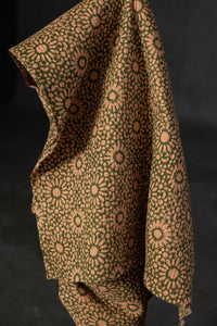 pink green quilted cotton