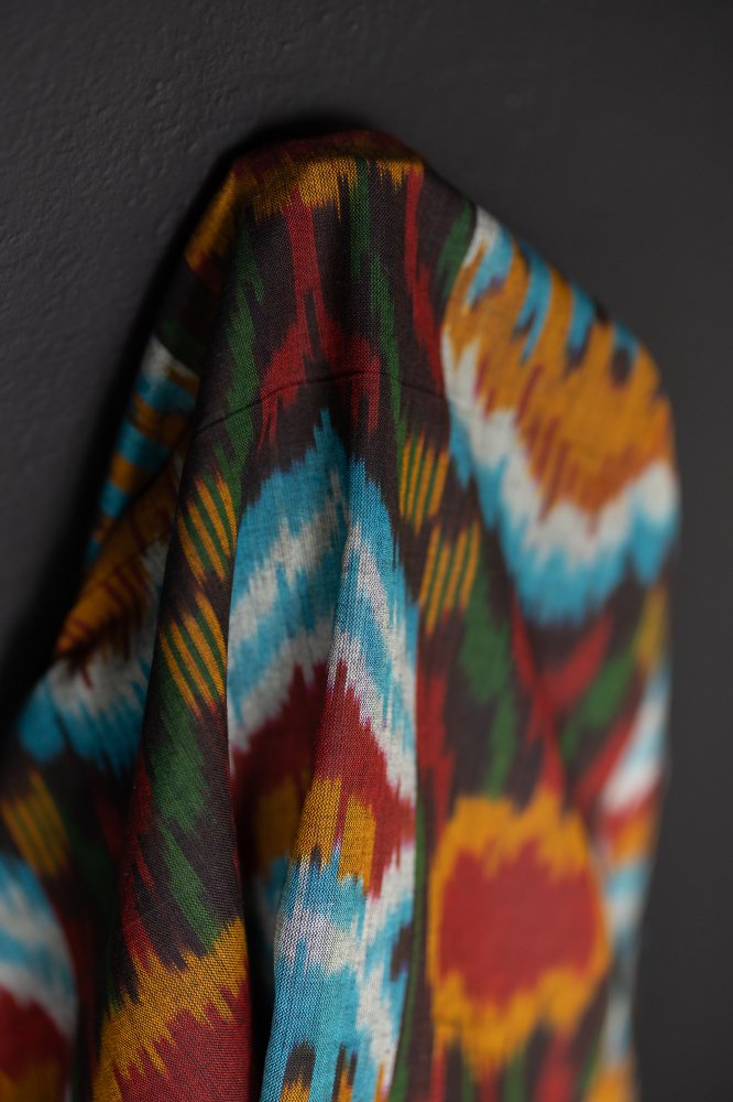 Indian Ikat Cotton - Rock Candy