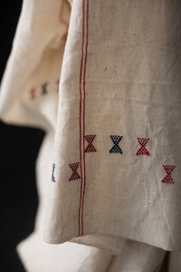 Extra Weft Handwoven Organic Cotton - Set Sail