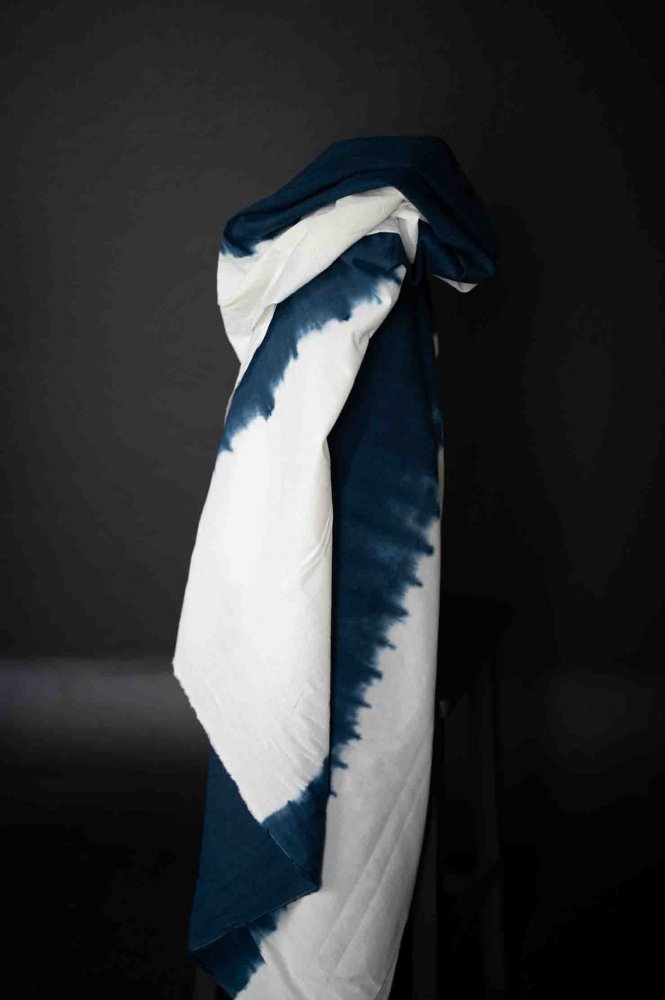 Indian Dyed Cotton - Shibori Striped 3M Piece