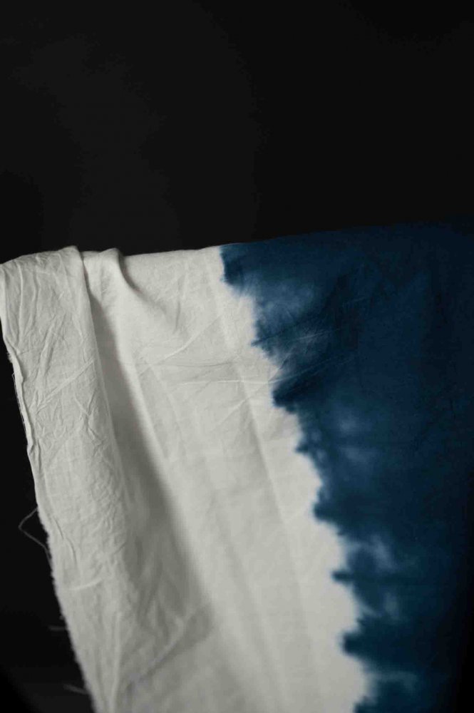 Indian Dyed Cotton - Shibori Striped 3M Piece