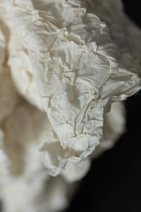 ecru hand smocked fabric