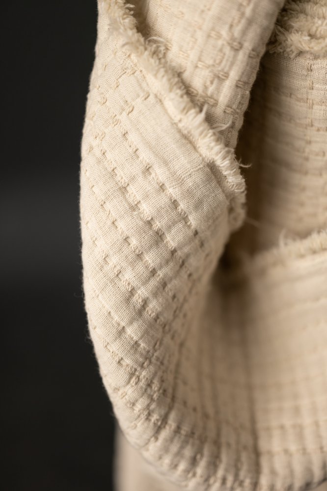 Soft Stitch Jacquard Ecru