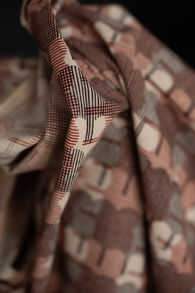 red block print fabric