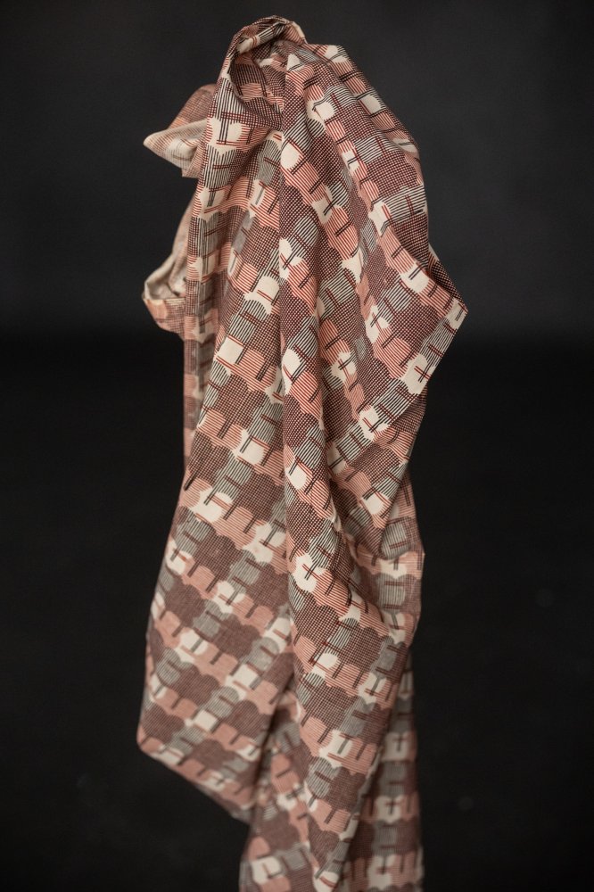 red block print fabric