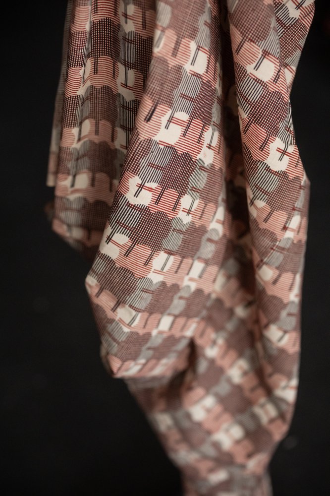 red block print fabric