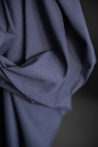 navy cotton voile