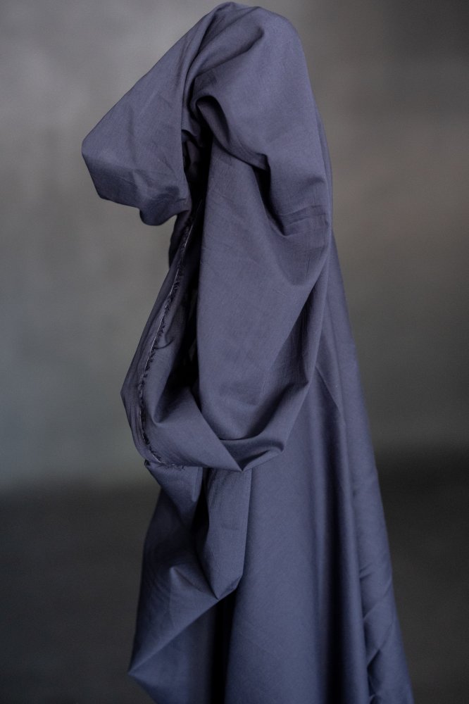 navy cotton voile