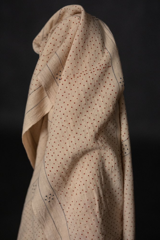 pink block print indian cotton