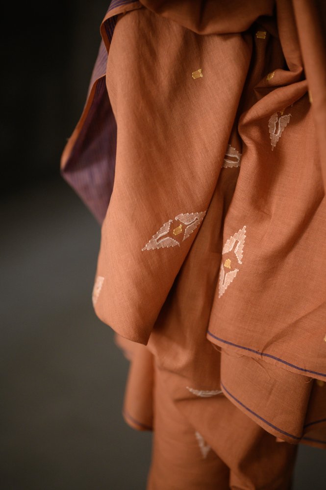 Jamdani Handwoven Cotton - Topsy Turvy
