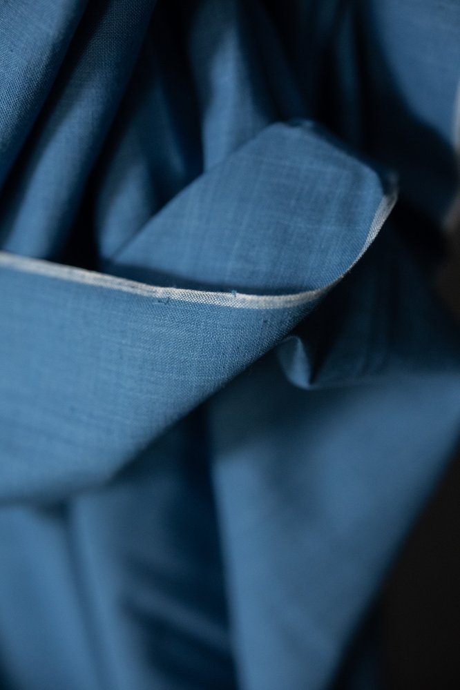 Vintage blue denim chambray