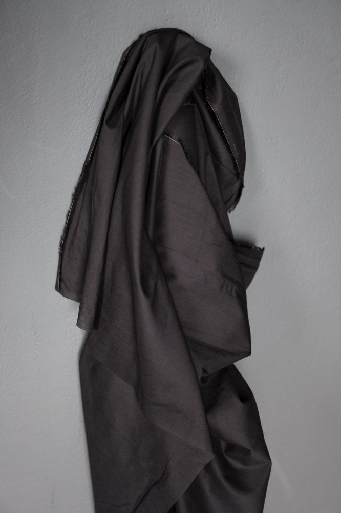 Organic Cotton Voile - Black
