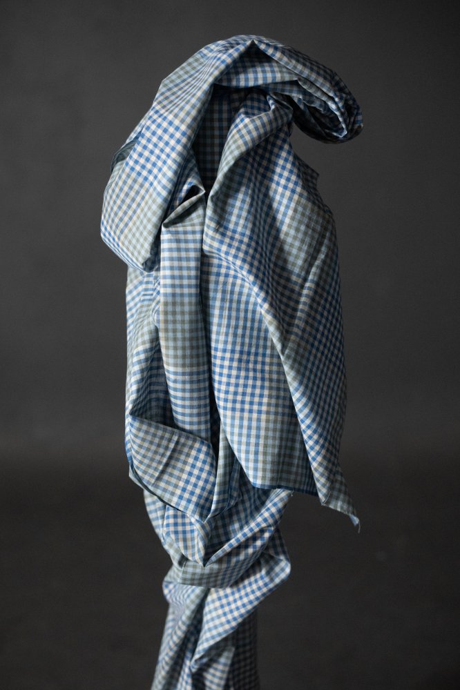 Handwoven Cotton Check - Watercolour