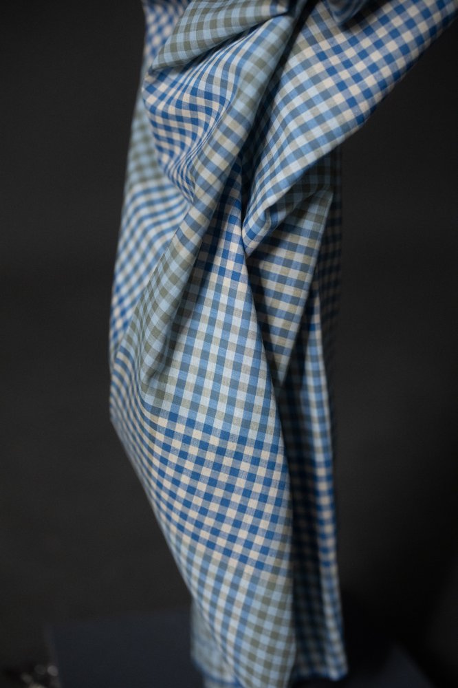 Handwoven Cotton Check - Watercolour