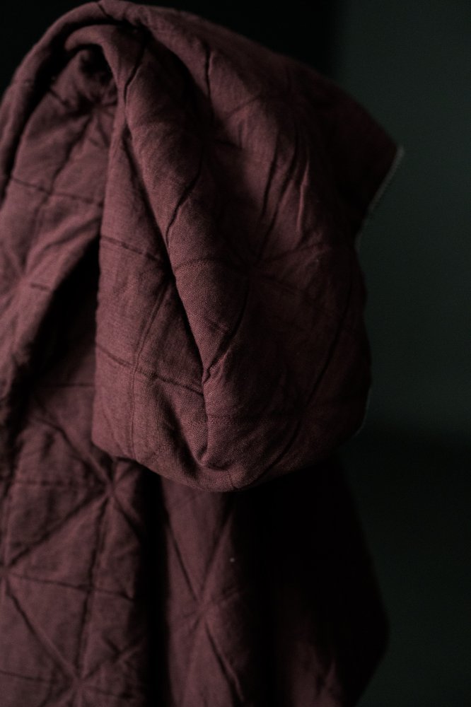 Quilted Jacquard Cotton - Winter Coulis