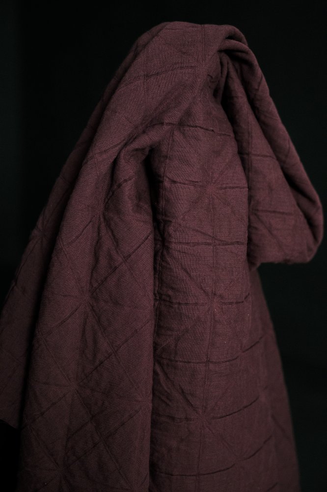 Quilted Jacquard Cotton - Winter Coulis
