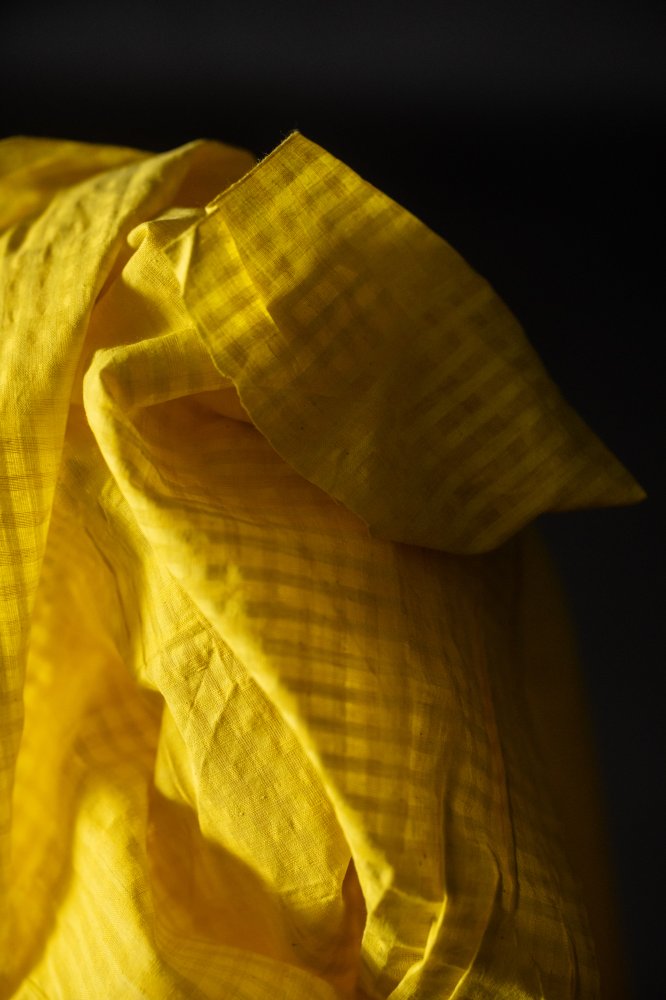 Handwoven Cotton Check - Zinnia