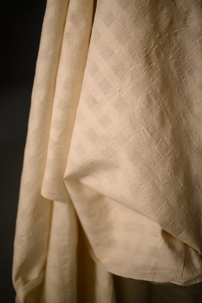 Handwoven Cotton Check - Seashell