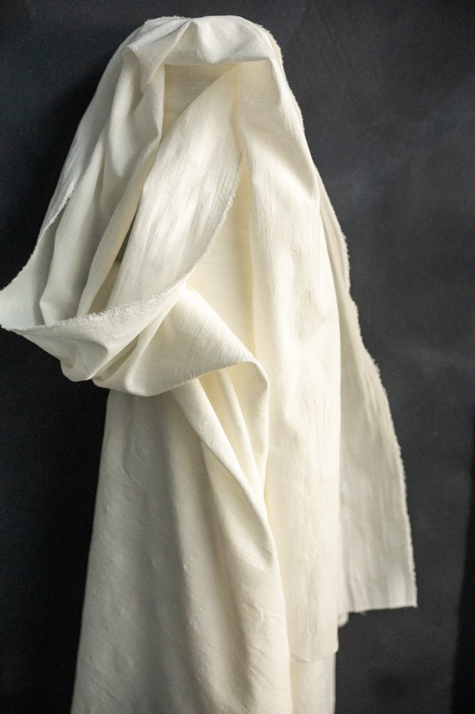 Japanese Cotton/Ramie/Linen - Acre White