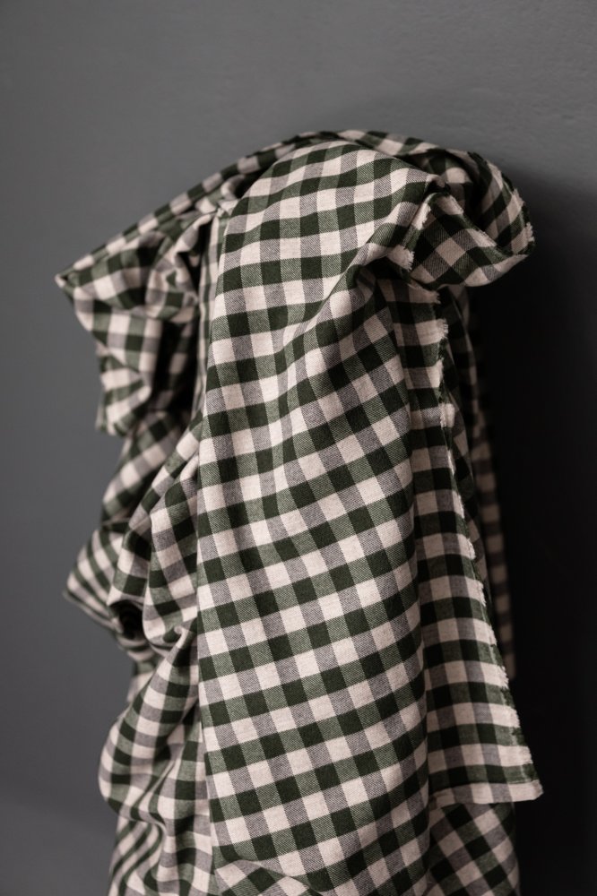 Organic Brushed Forest Gingham