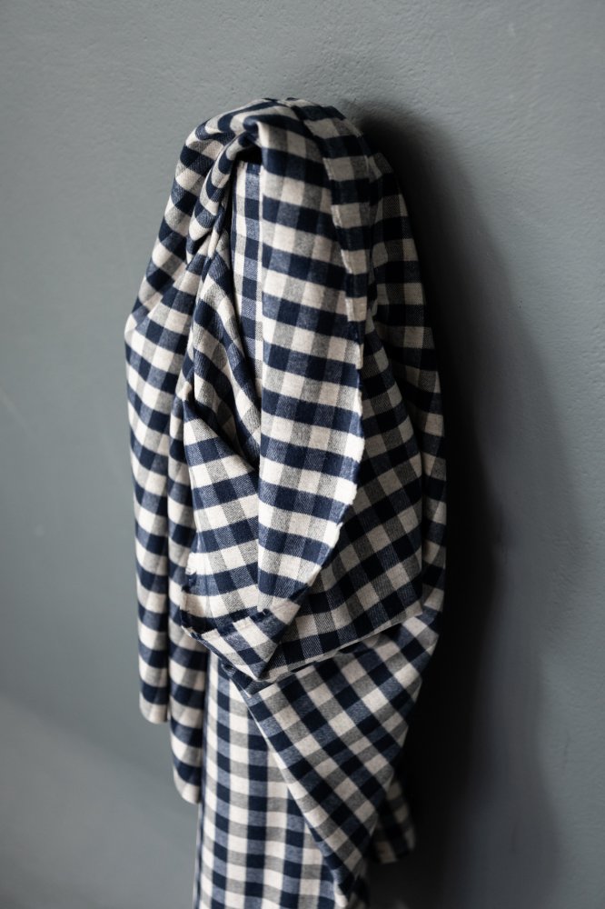 Organic Brushed Inky Gingham