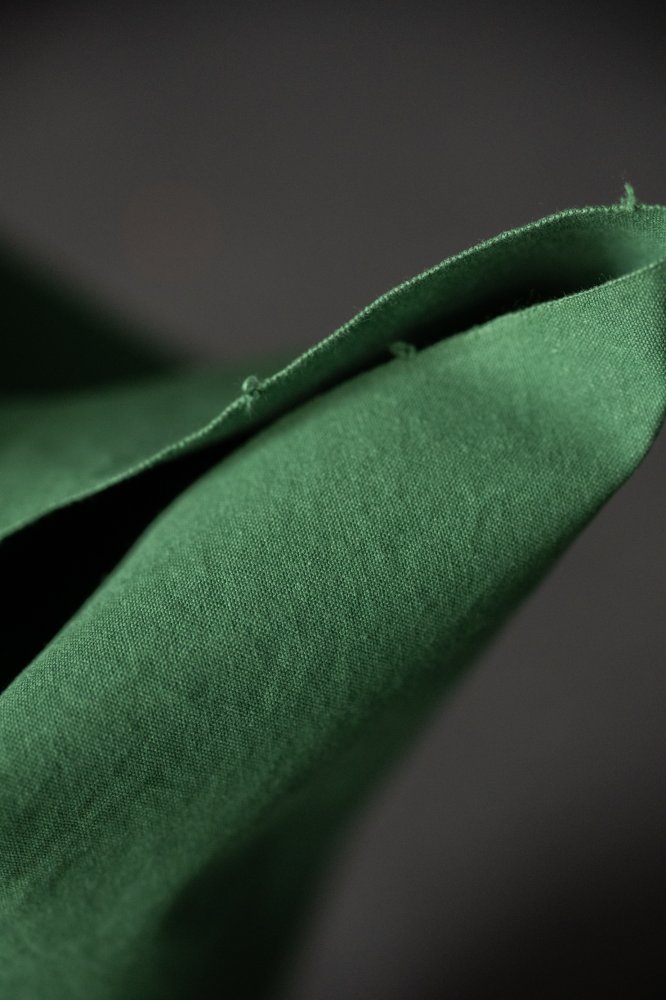 green heavyweight cotton canvas fabric