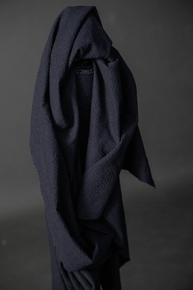Japanese Cotton/Wool - Chiyo Navy