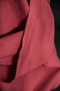red cotton hemp japanese fabric
