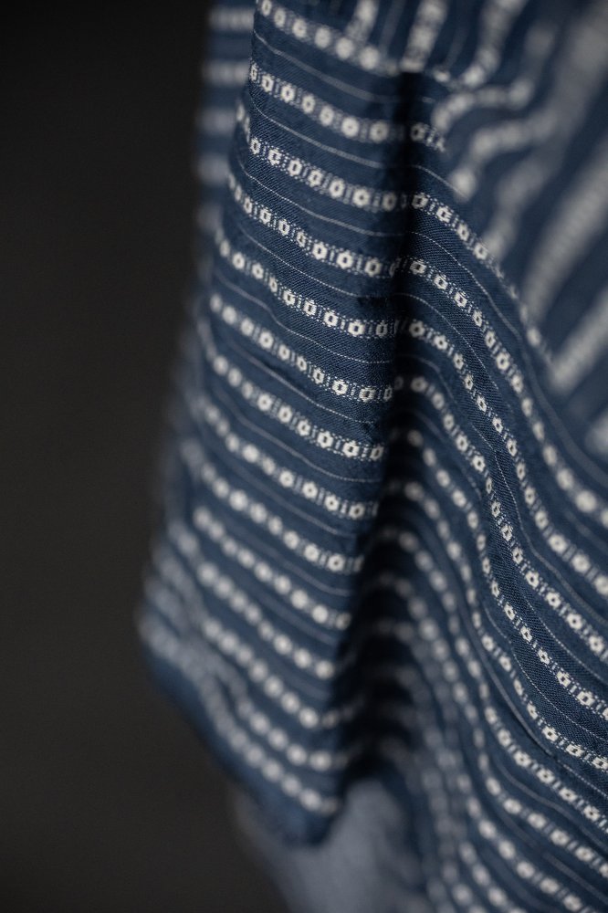 Japanese Cotton - Daisy Chain Navy