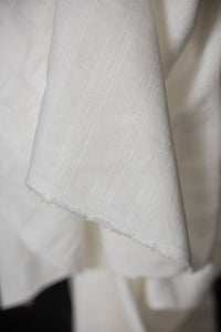 white stripe fabric 