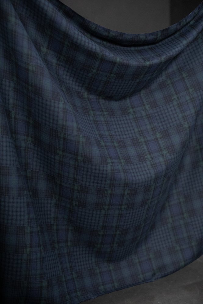 black blue japanese brushed cotton