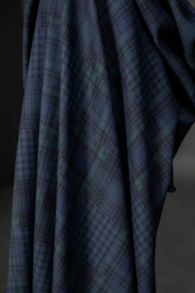 black blue japanese brushed cotton