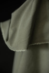 green washed cotton canvas fabric