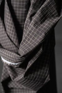 Japanese brown check fabric