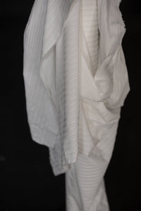 white stripe fabric
