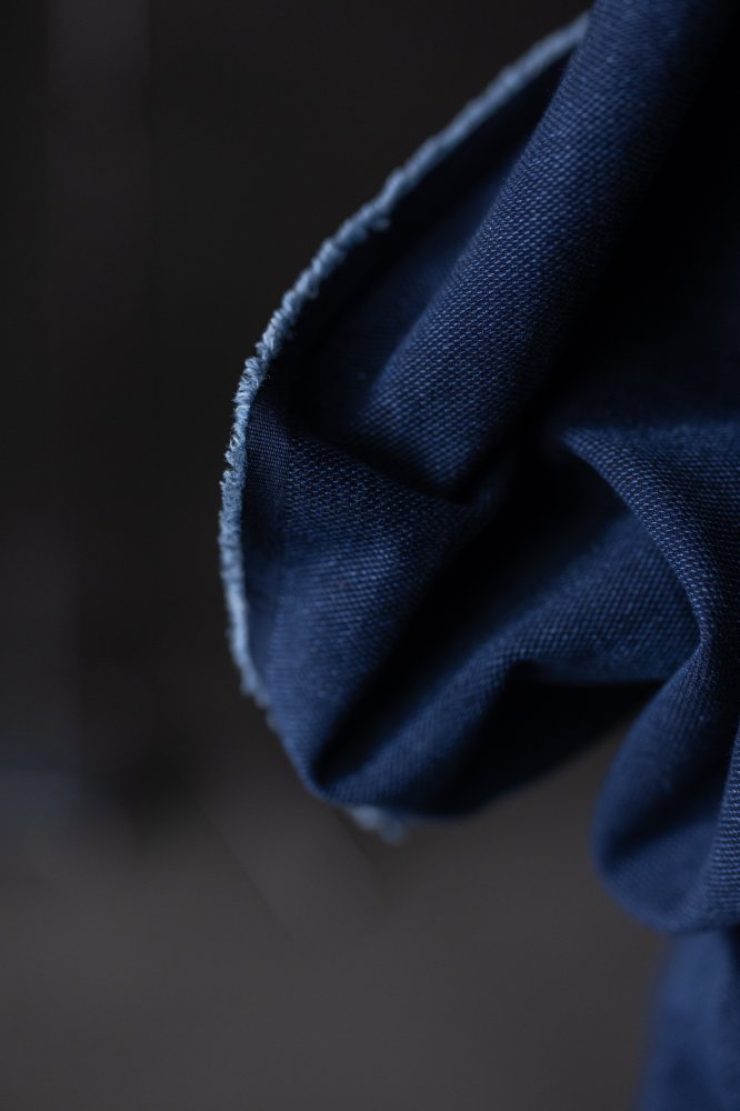 indigo japanese canvas fabric
