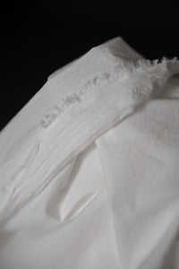 white triple washed fabric