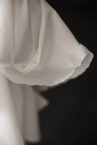white triple washed fabric