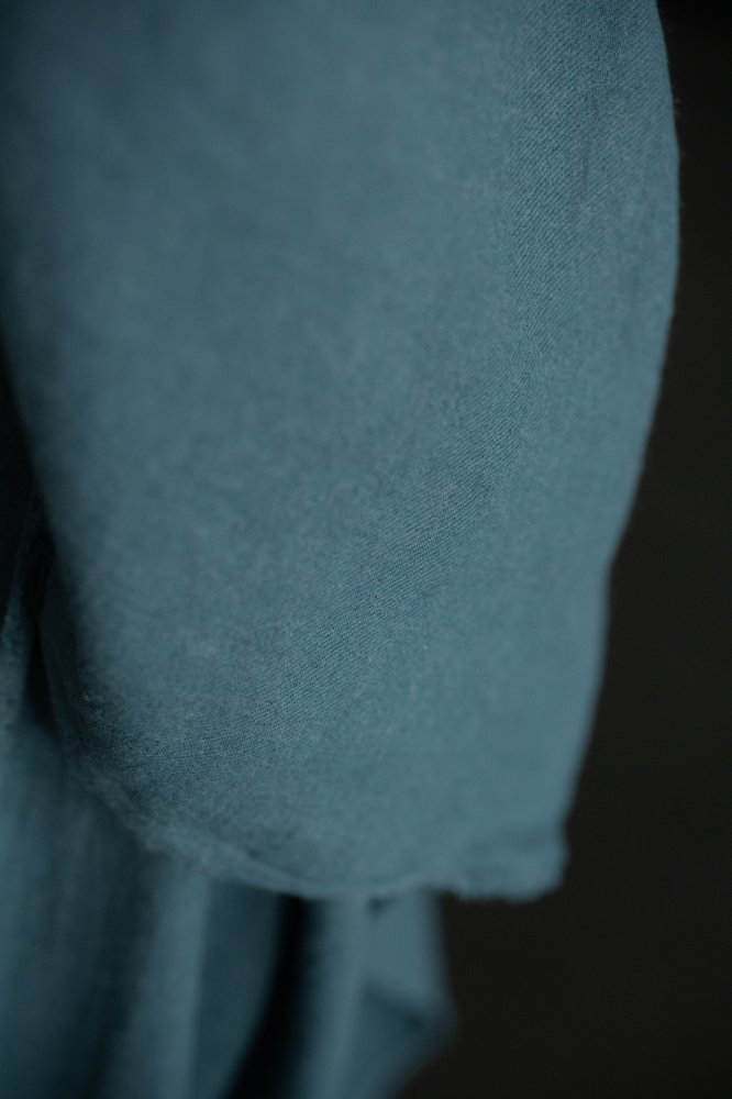Japanese Linen/Wool Twill - Winchelsea Blue