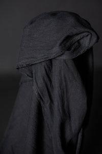 Japanese Brushed Linen/Wool - Black